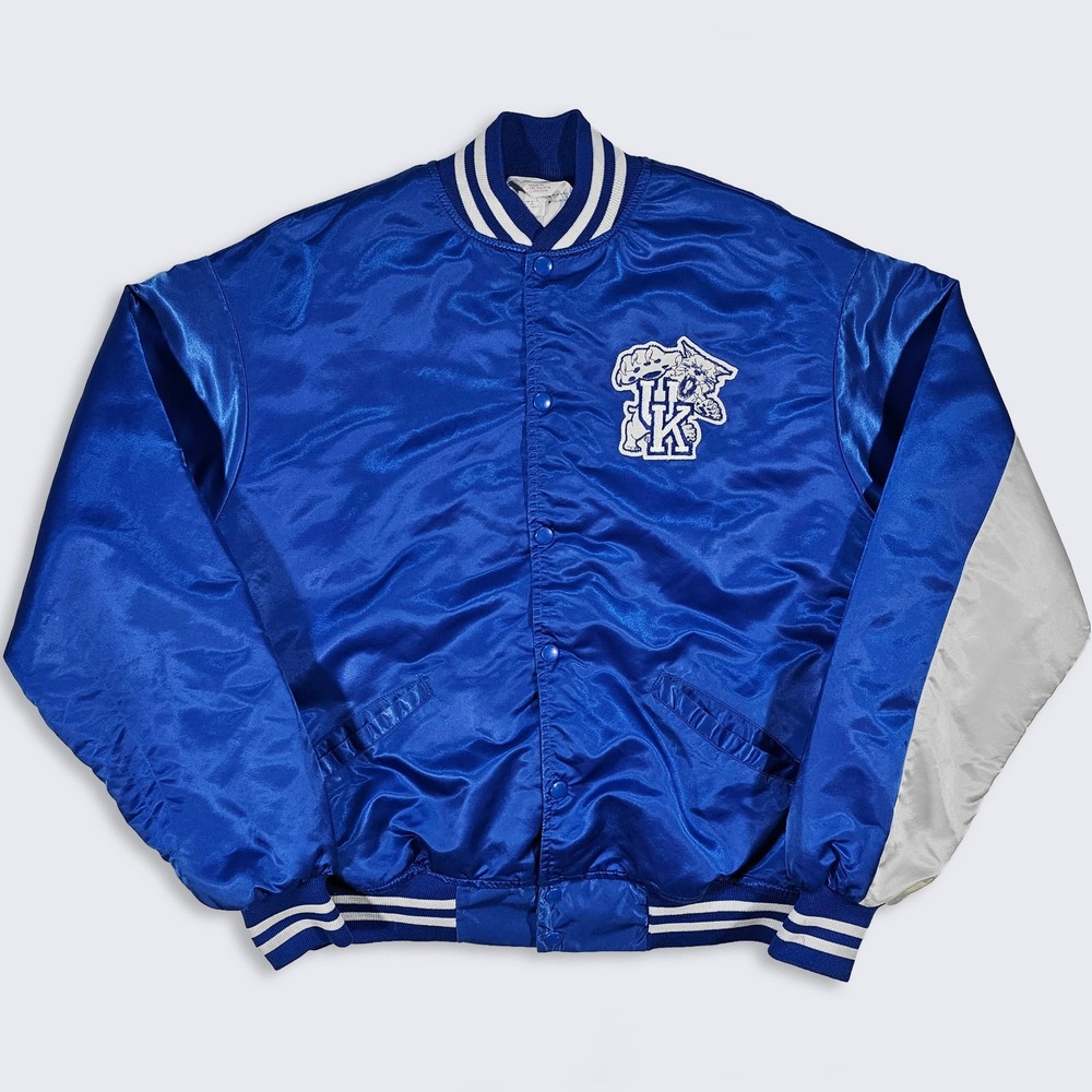 Kentucky Wildcats Vintage 90s Starter Style Satin Bomber Jacket